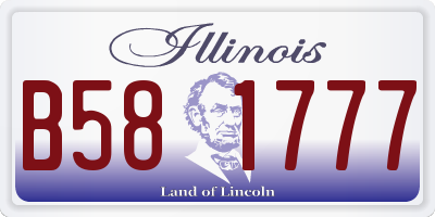 IL license plate B581777
