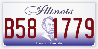 IL license plate B581779
