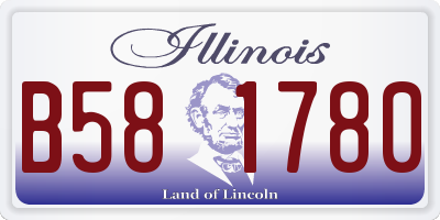 IL license plate B581780