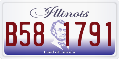 IL license plate B581791