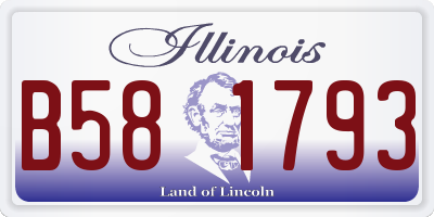 IL license plate B581793