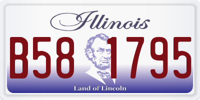 IL license plate B581795