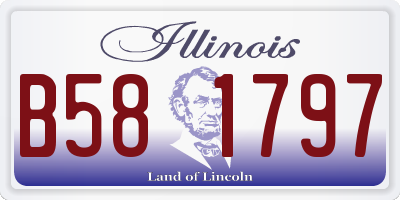 IL license plate B581797