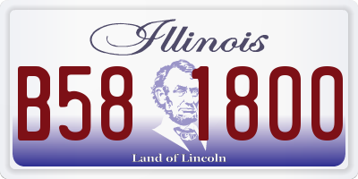 IL license plate B581800