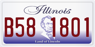 IL license plate B581801
