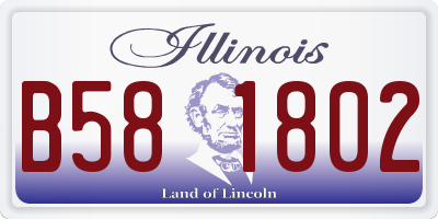 IL license plate B581802