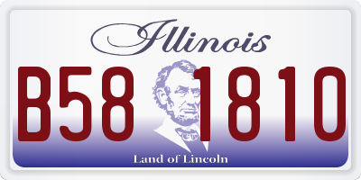 IL license plate B581810