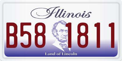 IL license plate B581811