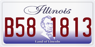 IL license plate B581813