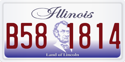 IL license plate B581814