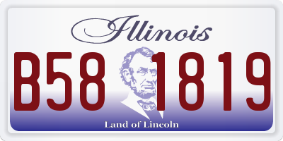 IL license plate B581819