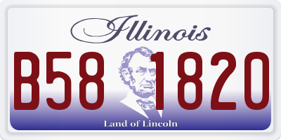 IL license plate B581820