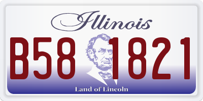 IL license plate B581821