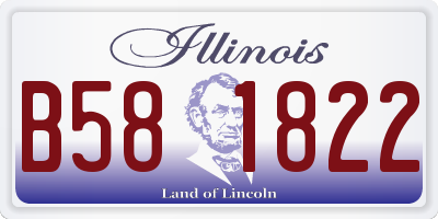 IL license plate B581822