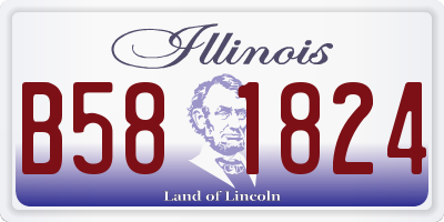 IL license plate B581824