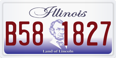 IL license plate B581827