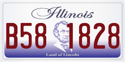 IL license plate B581828