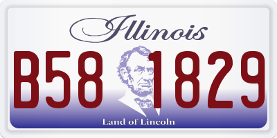 IL license plate B581829