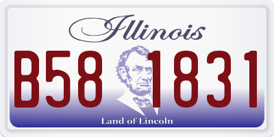 IL license plate B581831