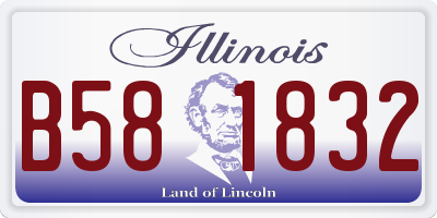 IL license plate B581832