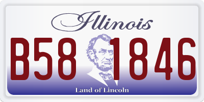 IL license plate B581846