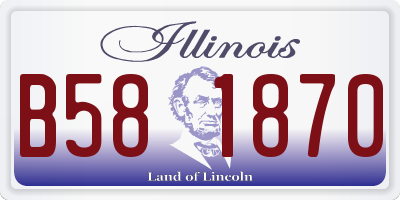 IL license plate B581870