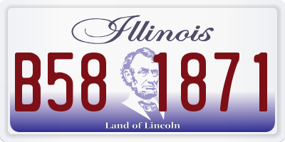 IL license plate B581871
