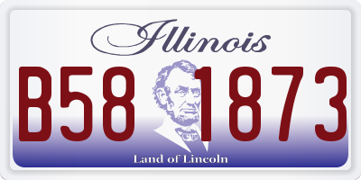IL license plate B581873