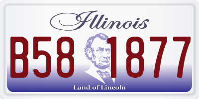 IL license plate B581877