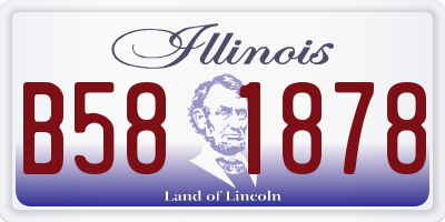 IL license plate B581878