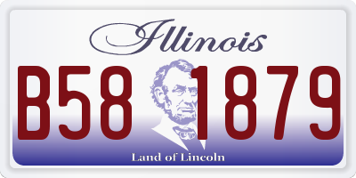 IL license plate B581879