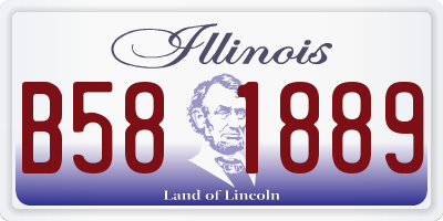 IL license plate B581889