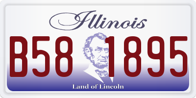 IL license plate B581895