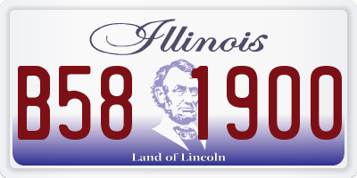 IL license plate B581900