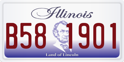IL license plate B581901
