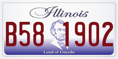 IL license plate B581902