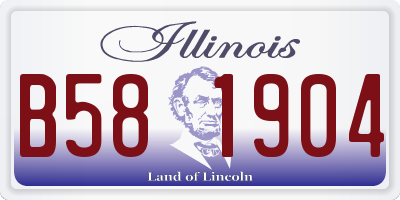 IL license plate B581904