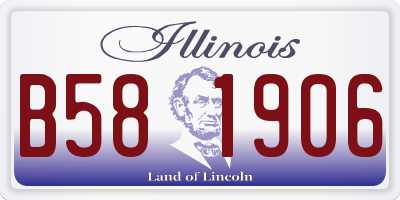 IL license plate B581906