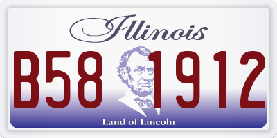IL license plate B581912