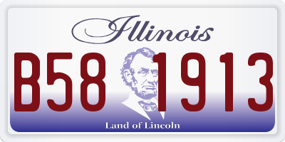 IL license plate B581913