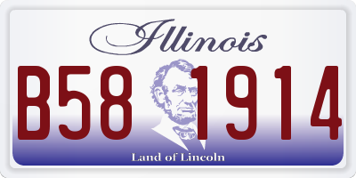 IL license plate B581914