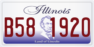 IL license plate B581920