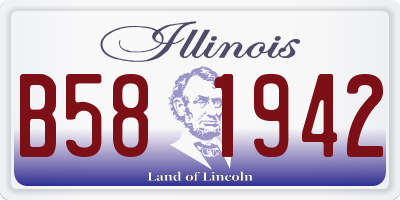IL license plate B581942