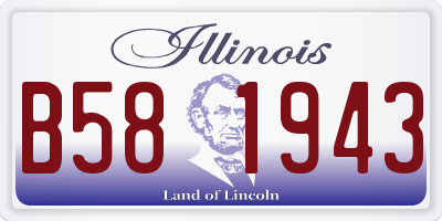 IL license plate B581943