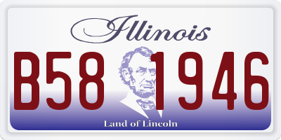 IL license plate B581946