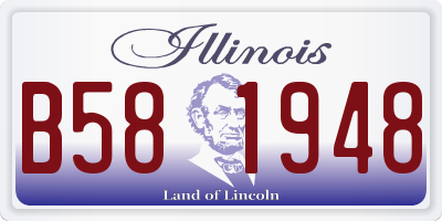IL license plate B581948