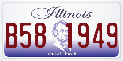 IL license plate B581949