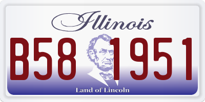 IL license plate B581951