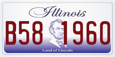 IL license plate B581960