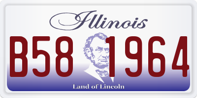 IL license plate B581964